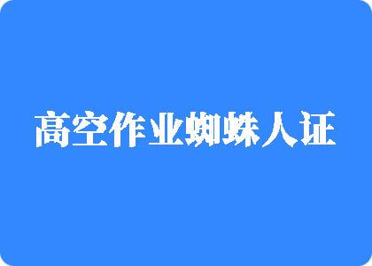 肏美女屄网站高空作业蜘蛛人证